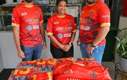 Empire CC collaborates with Island Girls and Sky Port LLC to sponsor Airy Hall Cricket Club in Guyana