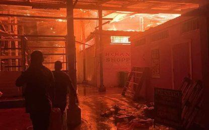 Fire guts section of Skeldon Market