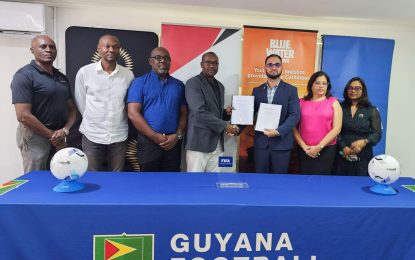 GFF signs MoU with BWS for ‘Blue Water Shipping Stadium’ at D’Urban Park