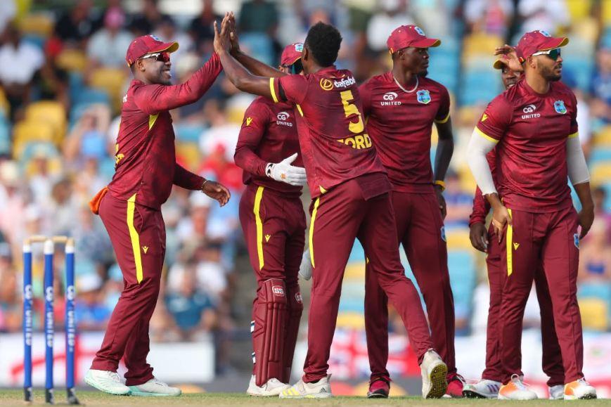 Matthew Forde struck twice with the new ball on his West Indies debut. (Associated Press)
