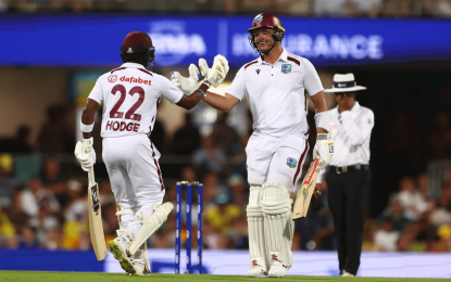 Da Silva-Hodge 149-run partnership steer Windies to 266-8 on opening day of Brisbane (D/N) Test against Australia