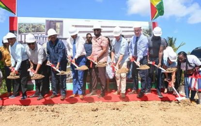 Sod turned for US$161M New Amsterdam Hospital
