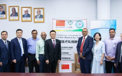 Health Ministry gets $1.36M in medical supplies from Chinese Medical Delegation