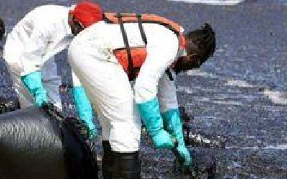 Tobago coasts in danger after oil spill .