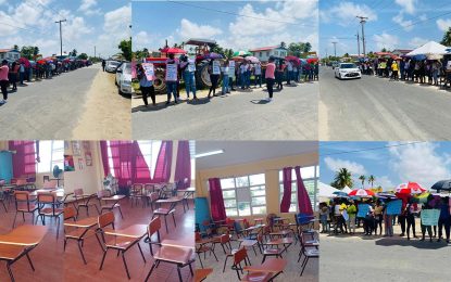 Classrooms empty as more Essequibo teachers join protest