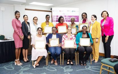 Eight Guyanese women complete business empowerment programme