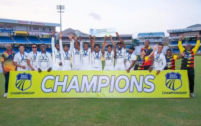 Georgetown Cricket Association congratulates Guyana Harpy Eagles on Regional Four-Day triumph