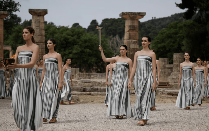 Paris 2024 torch lit in ancient Olympia, relay under way