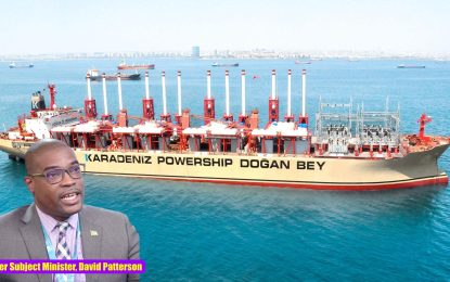 Power ship will cost Guyana more than US$200M for 2 years – Patterson