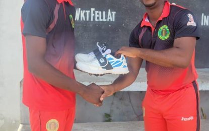 Berbice U19 cricketer benefits from Project “Cricket Gear for young and promising cricketers in Guyana”