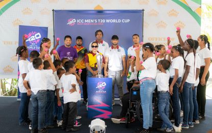 First Lady lights up Hope Children’s Home as ICC T20 World Cup Trophy Tour continues