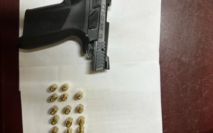 Man found with gun and ammo
