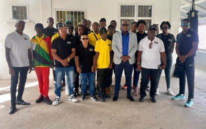 Guyana’s boxing contingent lands in St. Lucia for Caribbean Boxing Championship