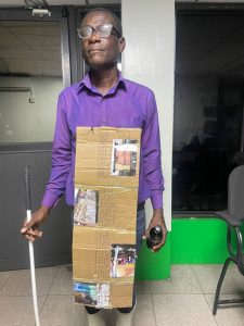 Visually-impaired father pleads for help to rebuild collapsing home