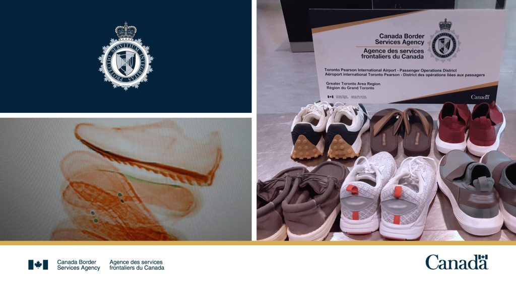 Traveler from Guyana busted with 3.5kg of cocaine in shoes in Canada