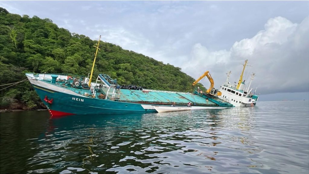 Guyanese cargo ship sinking in T&T being stabilised